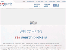 Tablet Screenshot of carsearchbrokers.com.au